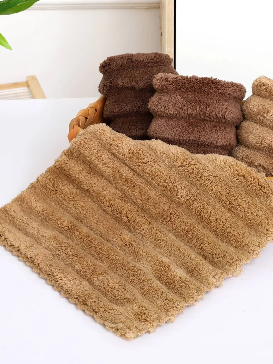 Рушник кухонний махровий  20*25см 10 шт (колір рандом)